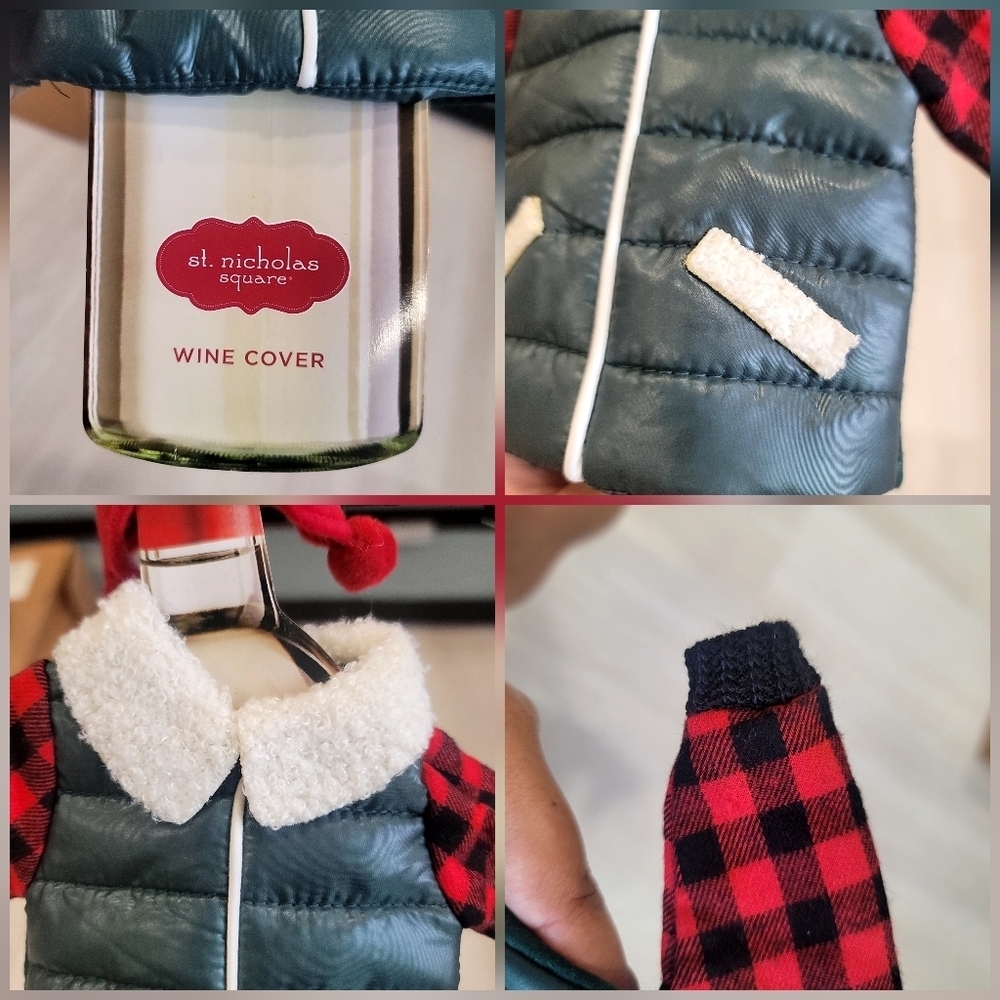 PUFFIN X EDDIE BAUER + KOHL'S Can Cooler Puffer Park , wine bottle X mas cover - Picture 4 of 16